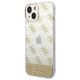 Original Case IPHONE 14 PLUS Guess Hardcase 4G Pattern Script gold 3666339090517