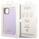 Original Case IPHONE 14 Guess Hard Case Silicone Vintage Gold Logo purple 3666339064969
