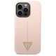 Case IPHONE 14 PRO MAX Guess Hardcase Silicone Triangle pink 3666339065959