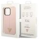 Case IPHONE 14 PRO MAX Guess Hardcase Silicone Triangle pink 3666339065959