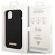 Original Case IPHONE 14 PLUS Guess Hard Case Silicone Logo Plate MagSafe black 3666339070236