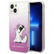 Original Case IPHONE 14 PLUS Karl Lagerfeld Hardcase Choupette Fun pink 3666339086534