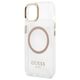 Original Case IPHONE 13 Guess Hard Case Metal Outline Magsafe pink 3666339057145