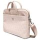 Original Case LAPTOP 16" Guess Saffiano 4G Hot Stamp Triangle Logo pink 3666339051112