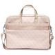Original Case LAPTOP 16" Guess Saffiano 4G Hot Stamp Triangle Logo pink 3666339051112