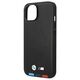 Original Case IPHONE 14 BMW Leather Stamp Tricolor MagSafe (BMHMP14S22PTDK) black 3666339089306