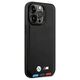 Original Case IPHONE 14 PRO MAX BMW Leather Stamp Tricolor MagSafe (BMHMP14X22PTDK) black 3666339089337