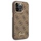 Original Case IPHONE 14 PRO Guess Hard Case 4G Vintage Gold Logo (GUHCP14LHG4SHW) brown 3666339065263