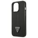 Original Case IPHONE 14 PRO Guess Hardcase Saffianotriangle Logo (GUHCP14LPSATLK) black 3666339065386