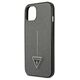 Original Case IPHONE 14 Guess Hardcase Saffianotriangle Logo (GUHCP14SPSATLG) silver 3666339065447