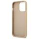 Original Case IPHONE 14 PRO MAX Guess Hardcase Saffianotriangle Logo (GUHCP14XPSATLE) beige 3666339065430