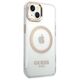 Original Case IPHONE 14 PLUS Guess Hard Case Metal Outline Magsafe (GUHMP14MHTRMD) gold 3666339069711