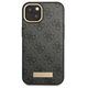 Original Case IPHONE 14 PLUS Guess Hard Case 4G Logo Plate MagSafe (GUHMP14MU4GPRK) black 3666339069872