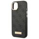 Original Case IPHONE 14 PLUS Guess Hard Case 4G Logo Plate MagSafe (GUHMP14MU4GPRK) black 3666339069872