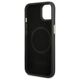 Original Case IPHONE 14 PLUS Guess Hard Case 4G Logo Plate MagSafe (GUHMP14MU4GPRK) black 3666339069872