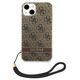 Original Case IPHONE 14 PLUS Guess Hardcase 4G Print Strap (GUOHCP14MH4STW) brown 3666339093846
