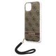 Original Case IPHONE 14 PLUS Guess Hardcase 4G Print Strap (GUOHCP14MH4STW) brown 3666339093846