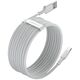 Baseus Simple Wisdom Data Cable Kit USB to Type-C 5A (2PCS/Set）1.5m White 6953156230309