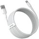Baseus Simple Wisdom Data Cable Kit USB to Type-C 5A (2PCS/Set）1.5m White 6953156230309