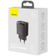 Baseus Compact Quick Charger, USB, USB-C, 20W (black) 6953156207233