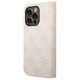 Original Case IPHONE 14 PRO Guess Book 4G Vintage Gold Logo (GUBKP14LHG4SHP) pink 3666339083304