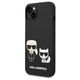 Original Case IPHONE 14 PLUS Karl Lagerfeld Hardcase Liquid Silicone Karl & Choupette Magsafe (KLHMP14MSSKCK) black 3666339087531