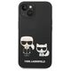 Original Case IPHONE 14 PLUS Karl Lagerfeld Hardcase Liquid Silicone Karl & Choupette Magsafe (KLHMP14MSSKCK) black 3666339087531