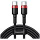 Baseus Cafule PD2.0 100W flash charging USB For Type-C cable (20V 5A)2m Red+Black 6953156216372