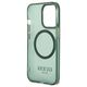 Original Case IPHONE 13 PRO Guess Hard Case Gold Outline Translucent MagSafe (GUHMP13LHTCMA) khaki 3666339057077