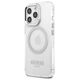 Original Case IPHONE 13 PRO Guess Hard Case Metal Outline Magsafe (GUHMP13LHTRMS) silver 3666339057275
