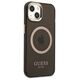 Original Case IPHONE 13 Guess Hard Case Gold Outline Translucent MagSafe (GUHMP13MHTCMK) black 3666339057022