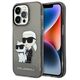 Original Case IPHONE 14 PRO Karl Lagerfeld Hardcase IML GLIT NFT Karl&Choupette (KLHCP14LHNKCTGK) black 3666339087227