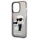 Original Case IPHONE 14 PRO Karl Lagerfeld Hardcase IML GLIT NFT Karl&Choupette (KLHCP14LHNKCTGK) black 3666339087227