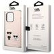 Original Case IPHONE 14 PRO MAX Karl Lagerfeld Hardcase Silicone Karl & Choupette Magsafe (KLHMP14XSSKCI) light pink 3666339078140