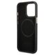 Original Case IPHONE 13 PRO Guess Hardcase Peony Logo Plate MagSafe (GUHMP13LSAPSTK) black 3666339056674