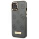 Original Case IPHONE 13 Guess Hardcase Peony Logo Plate MagSafe (GUHMP13MSAPSTG) gray 3666339056780