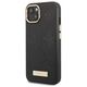 Original Case IPHONE 13 Guess Hardcase Peony Logo Plate MagSafe (GUHMP13MSAPSTK) black 3666339056667