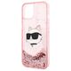Original Case IPHONE 14 PLUS Karl Lagerfeld Hardcase Glitter Choupette Head (KLHCP14MLNCHCP) pink 3666339086978