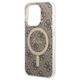 Original Case IPHONE 14 PRO MAX Guess Hardcase 4G Print MagSafe + Wireless Charger (GUBPP14LH4EACSK) brown 3666339102920