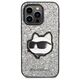 Original Case IPHONE 14 PRO MAX Karl Lagerfeld Hardcase Glitter Choupette Patch (KLHCP14XG2CPS) silver 3666339099466
