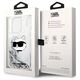 Original Case IPHONE 14 PRO MAX Karl Lagerfeld Hardcase Glitter Choupette Patch (KLHCP14XLNCHCS) silver 3666339086954