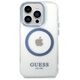 Original Case IPHONE 14 PRO MAX Guess Hard Case Metal Outline Magsafe (GUHMP14XHTRMB) blue 3666339069810