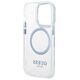 Original Case IPHONE 14 PRO MAX Guess Hard Case Metal Outline Magsafe (GUHMP14XHTRMB) blue 3666339069810