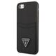 Original Case IPHONE SE 2022 / SE 2020 / 7 / 8 Guess Hardcase Saffiano Triangle Logo Cardslot black 3666339050177