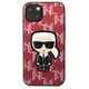 Original Case IPHONE 13 Karl Lagerfeld Hardcase Monogram Ikonik Patch red 3666339049416
