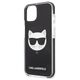 Original Case IPHONE 13 Karl Lagerfeld Hardcase Choupette Head black 3666339048495