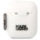 Case APPLE AIRPODS Karl Lagerfeld Silicone Choupette Head 3D white 3666339087920