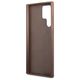 Original Case SAMSUNG GALAXY S23 ULTRA Guess Hard Case 4G Metal Gold Logo (GUHCS23LG4GFBR) brown 3666339117009