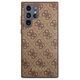 Original Case SAMSUNG GALAXY S23 ULTRA Guess Hard Case 4G Metal Gold Logo (GUHCS23LG4GFBR) brown 3666339117009