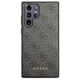 Original Case SAMSUNG GALAXY S23 ULTRA Guess Hard Case 4G Metal Gold Logo (GUHCS23LG4GFGR) gray 3666339116972